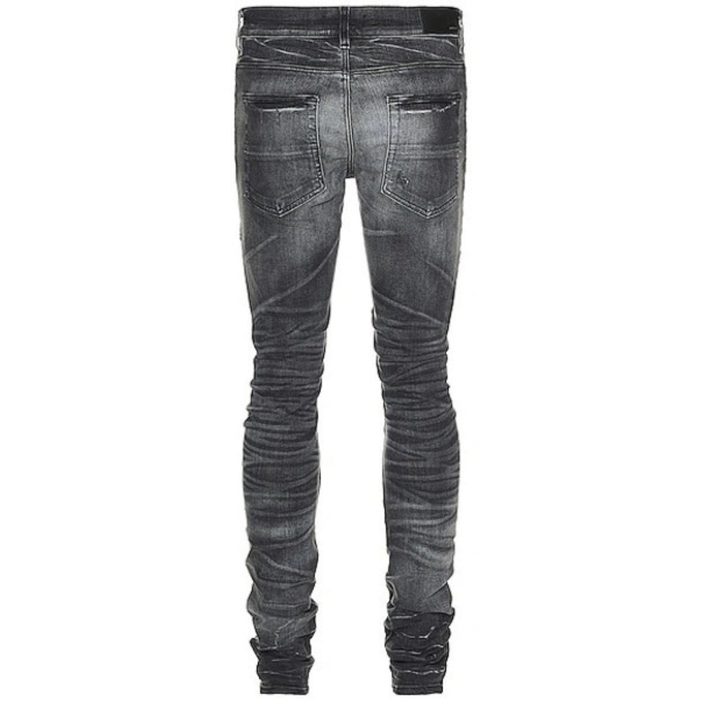 Amiri Mx1 Leather Storm Grey Jeans Pf23Mds045 516