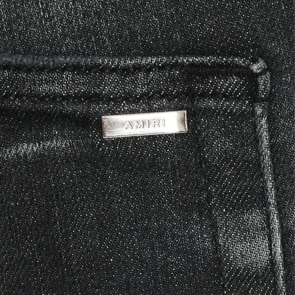 Amiri Mx1 Leather Storm Grey Jeans Pf23Mds045 516