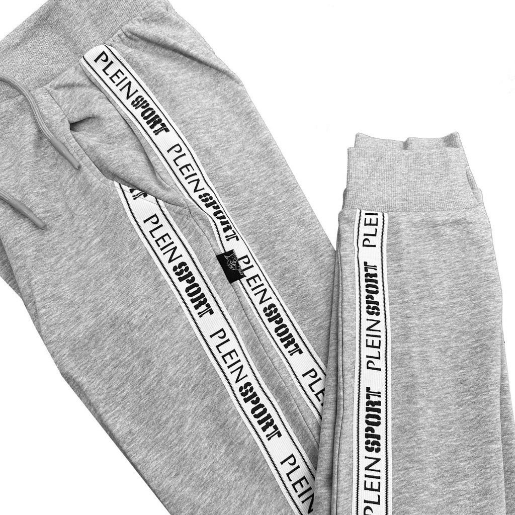 Plein Sport Branded Tape Grey Sweattpants S