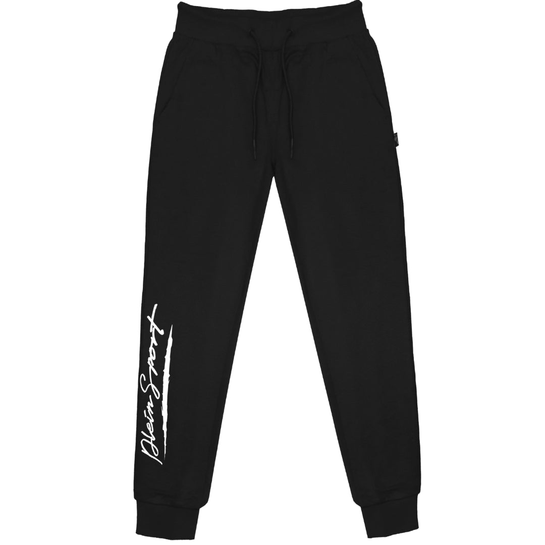 Plein Sport Large Signature Logo Black Sweatpants M