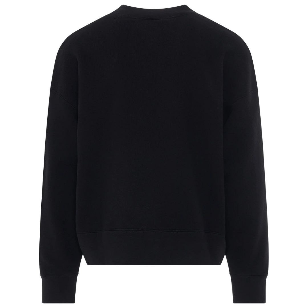 Palm Angels Split Shark Branded Logo Black Sweatshirt S