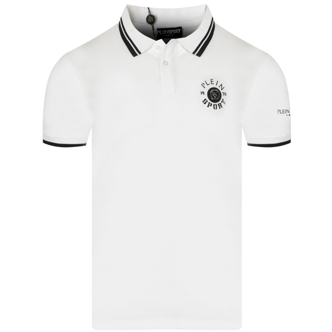 PLEIN SPORT PS25MPL02 WHITE Polo Shirt MALE S