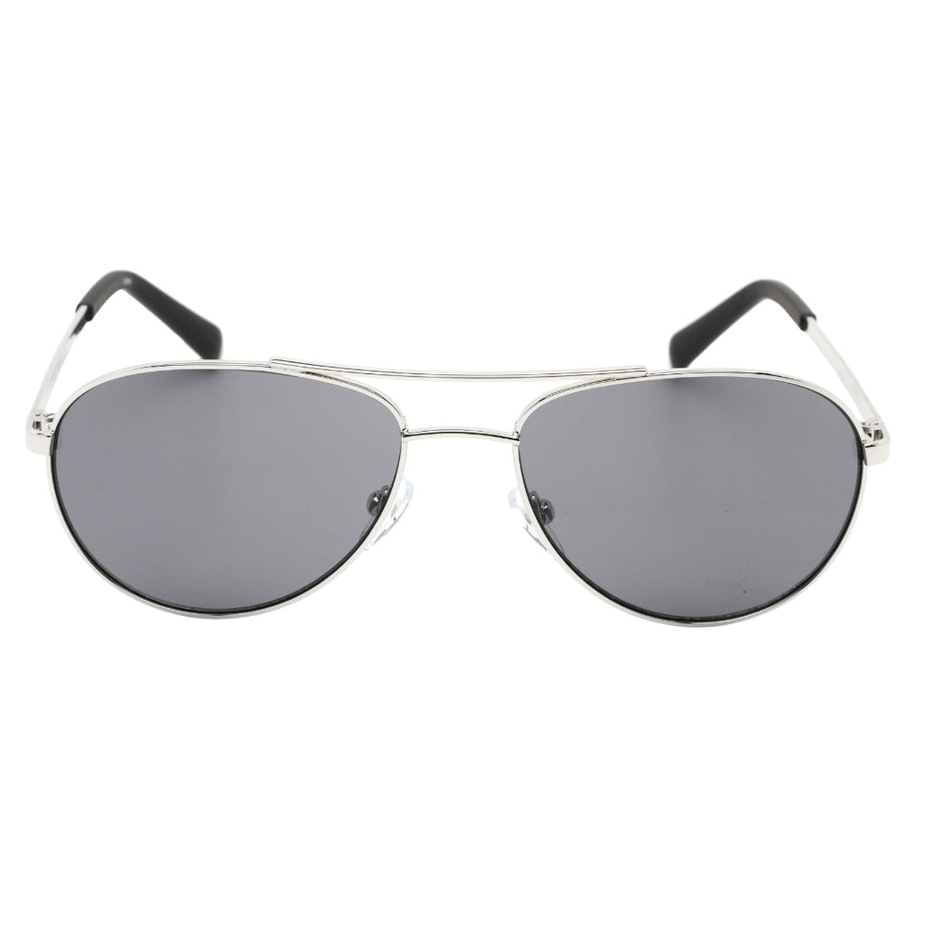 Calvin Klein Black Lens Silver Sunglasses R165S 045