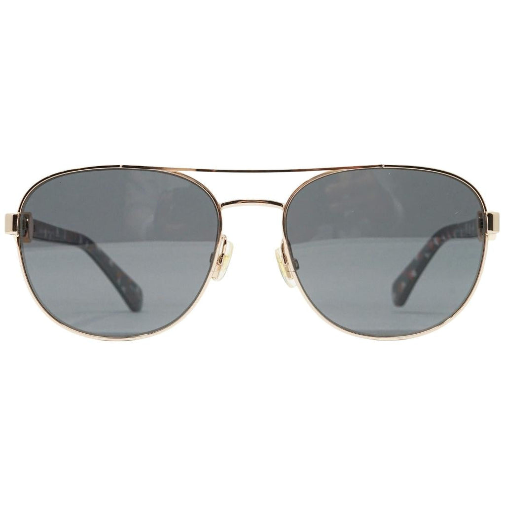 Kate Spade Grey Polarized Lens Red Gold Sunglasses One Size