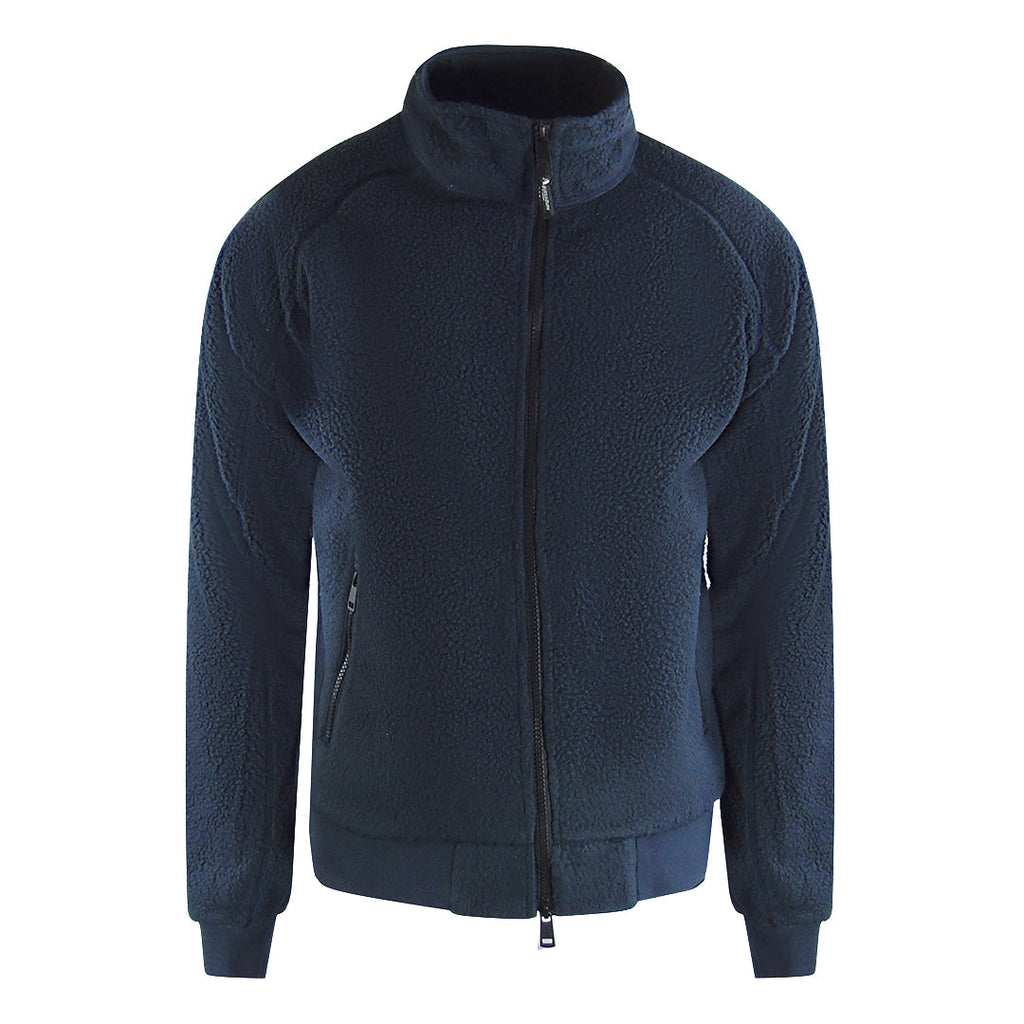 Aquascutum Active One Colorherpa Navy Rf002 11 Navy Blue Sherpa Jacket Male - Style Centre Wholesale