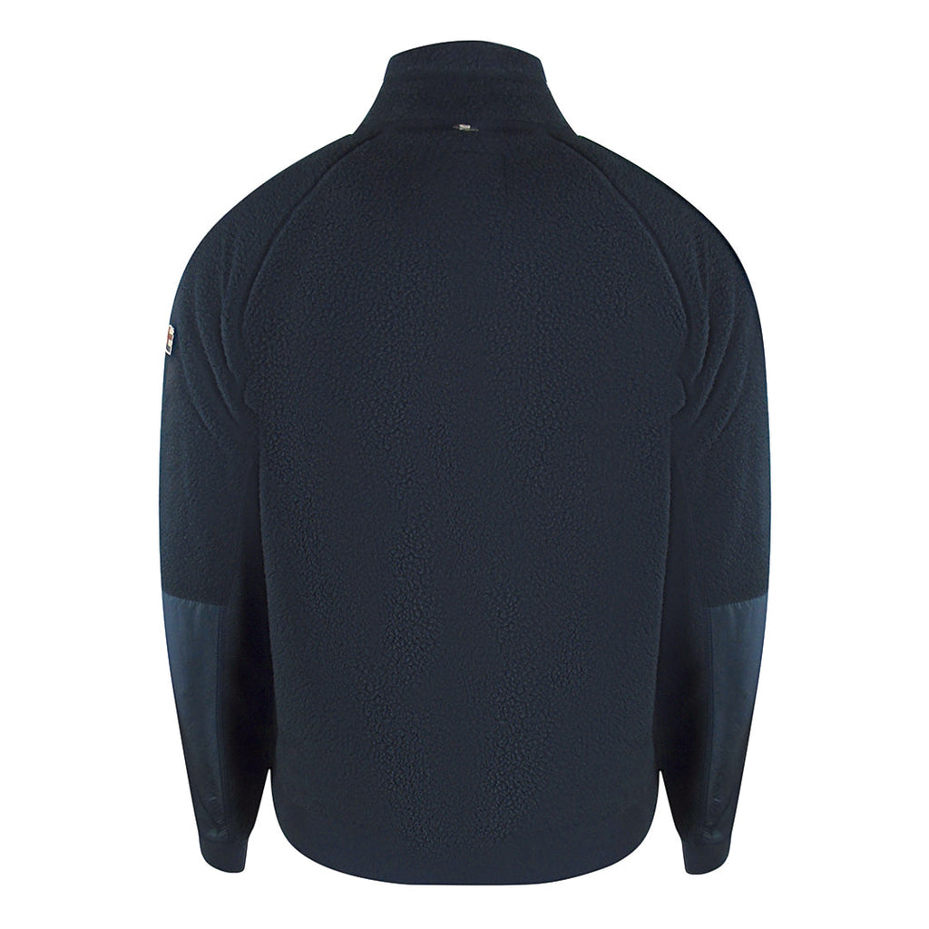 Aquascutum Active One Colorherpa Navy Rf002 11 Navy Blue Sherpa Jacket Male - Style Centre Wholesale