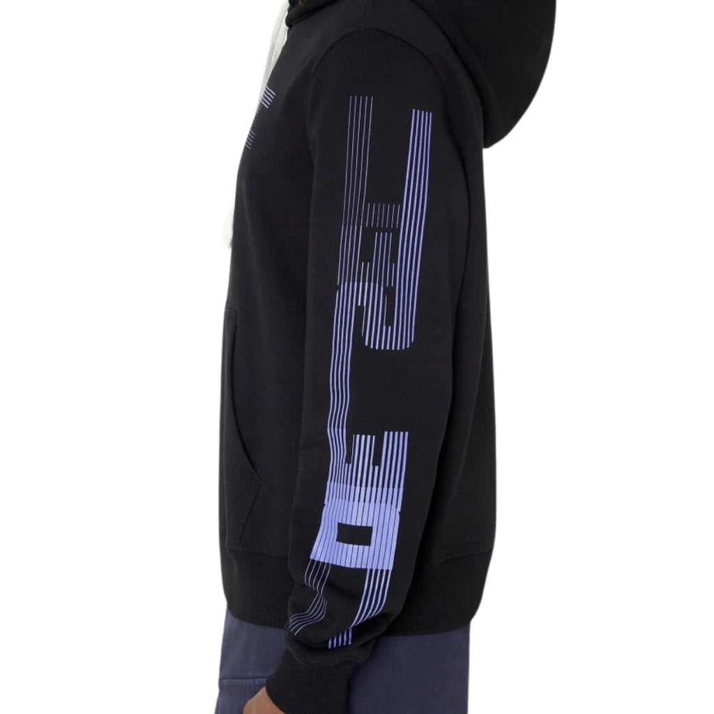 DIESEL S-GINN-HOOD-E3 9XX BLACK HOODED JUMPER MALE S
