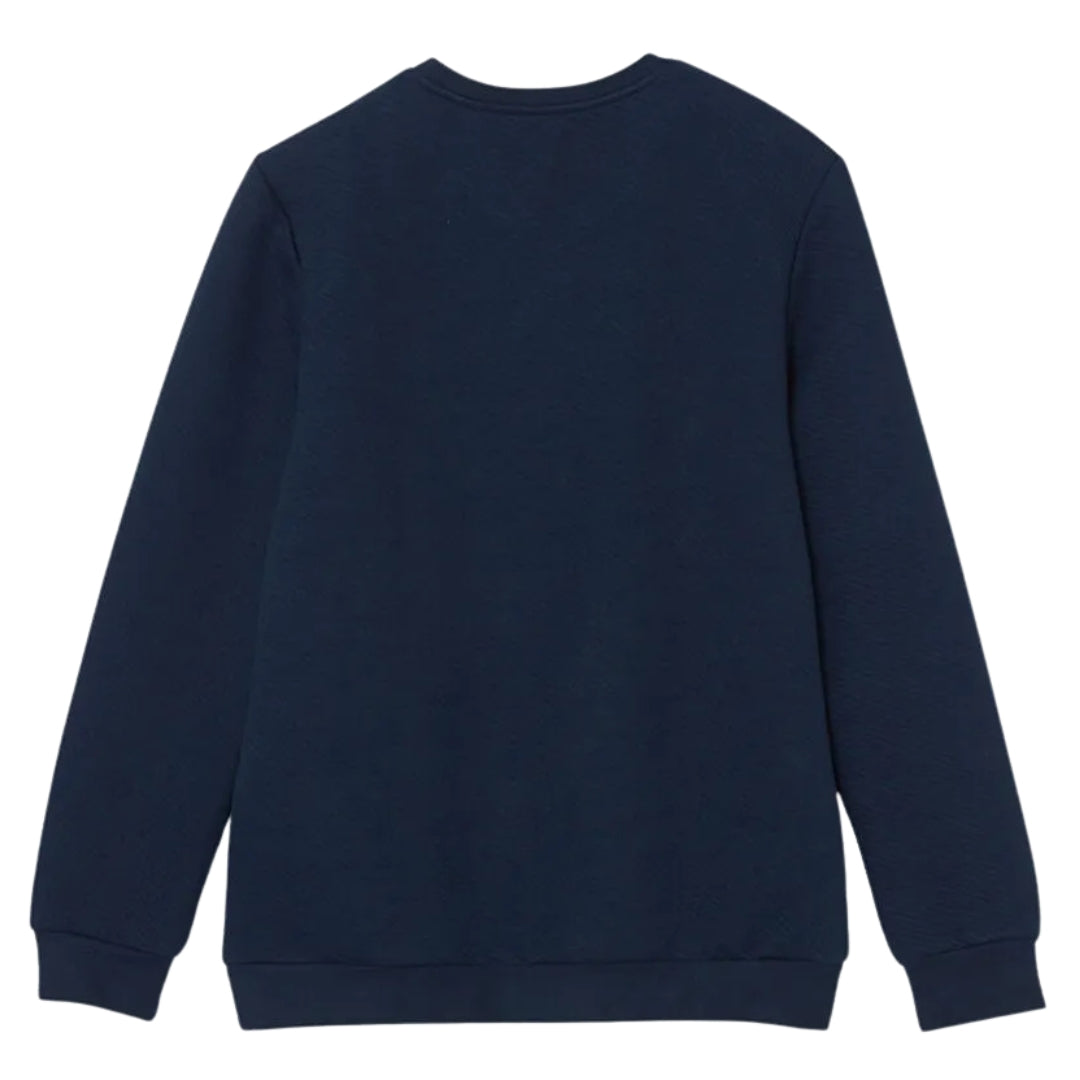 Diesel Monotone Navy Blue Sweatshirt S-GIR-CREWNECK TONE ON TONE FELPA RIAJH 81E
