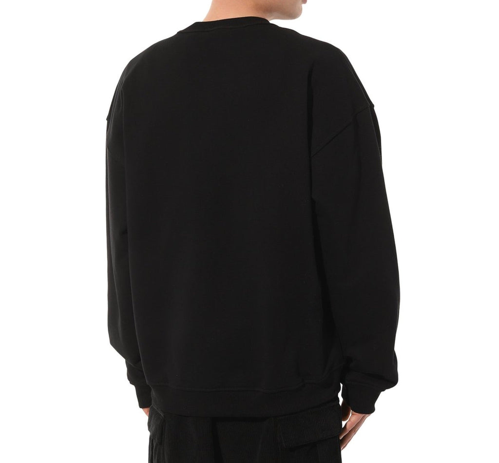 Diesel Double Destroyed Logo Black Sweatshirt S Nabel M 9Xx - Style Centre Wholesale