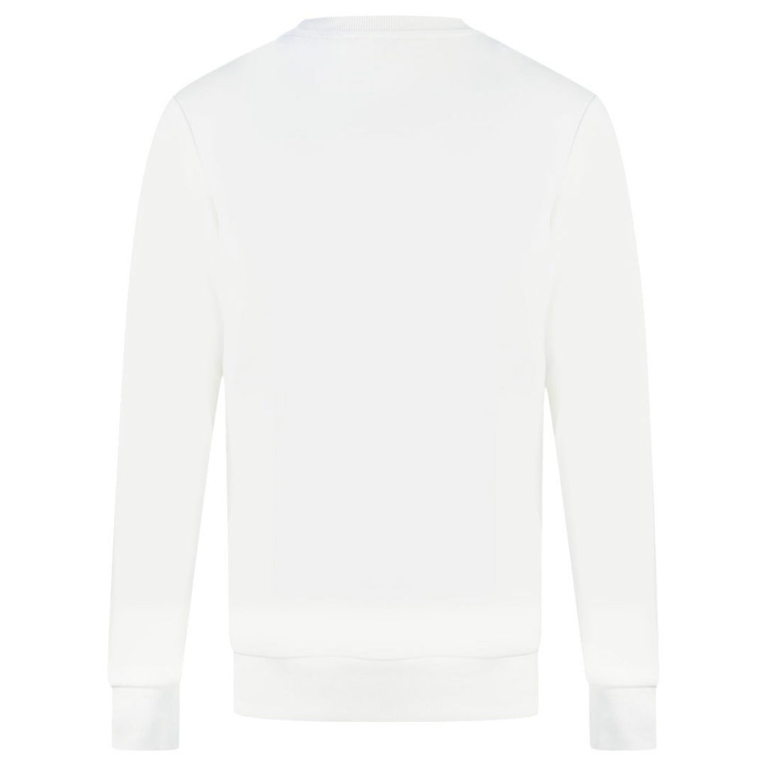 Diesel Double Destroyed Logo White Sweatshirt S