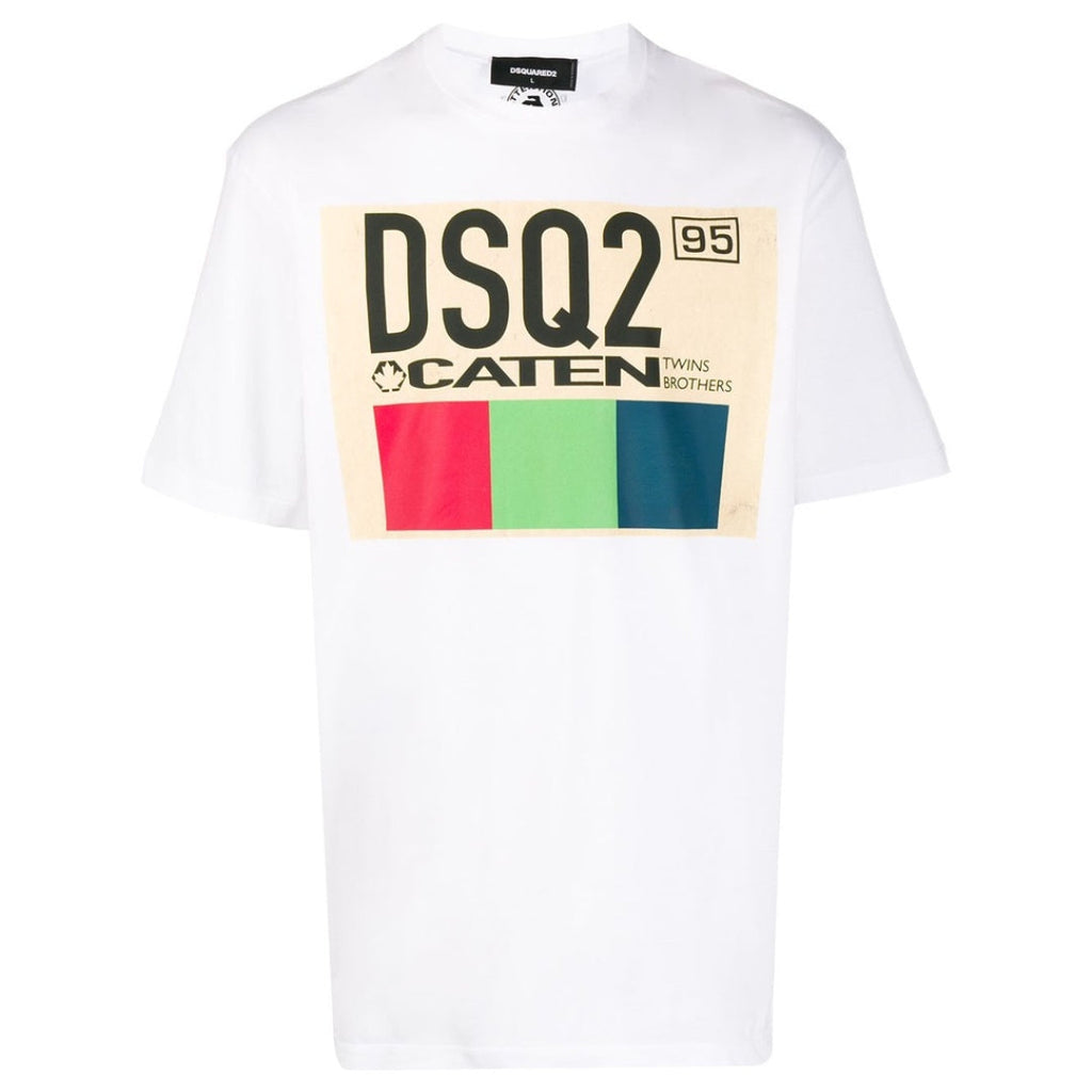 Dsquared2 DSQ2 95 Caten Logo White T-Shirt M
