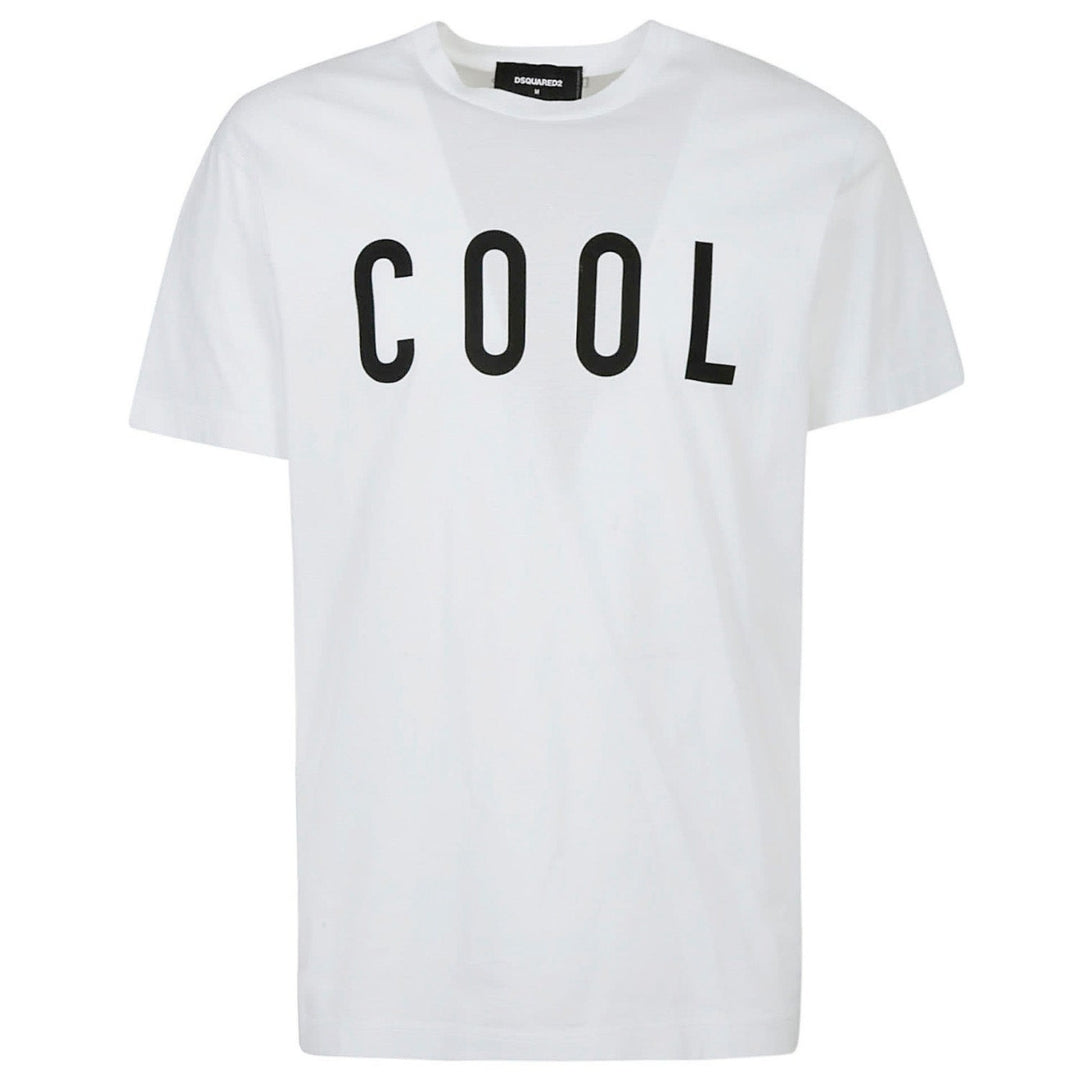 Dsquared2 Cool Print Logo White T-Shirt S