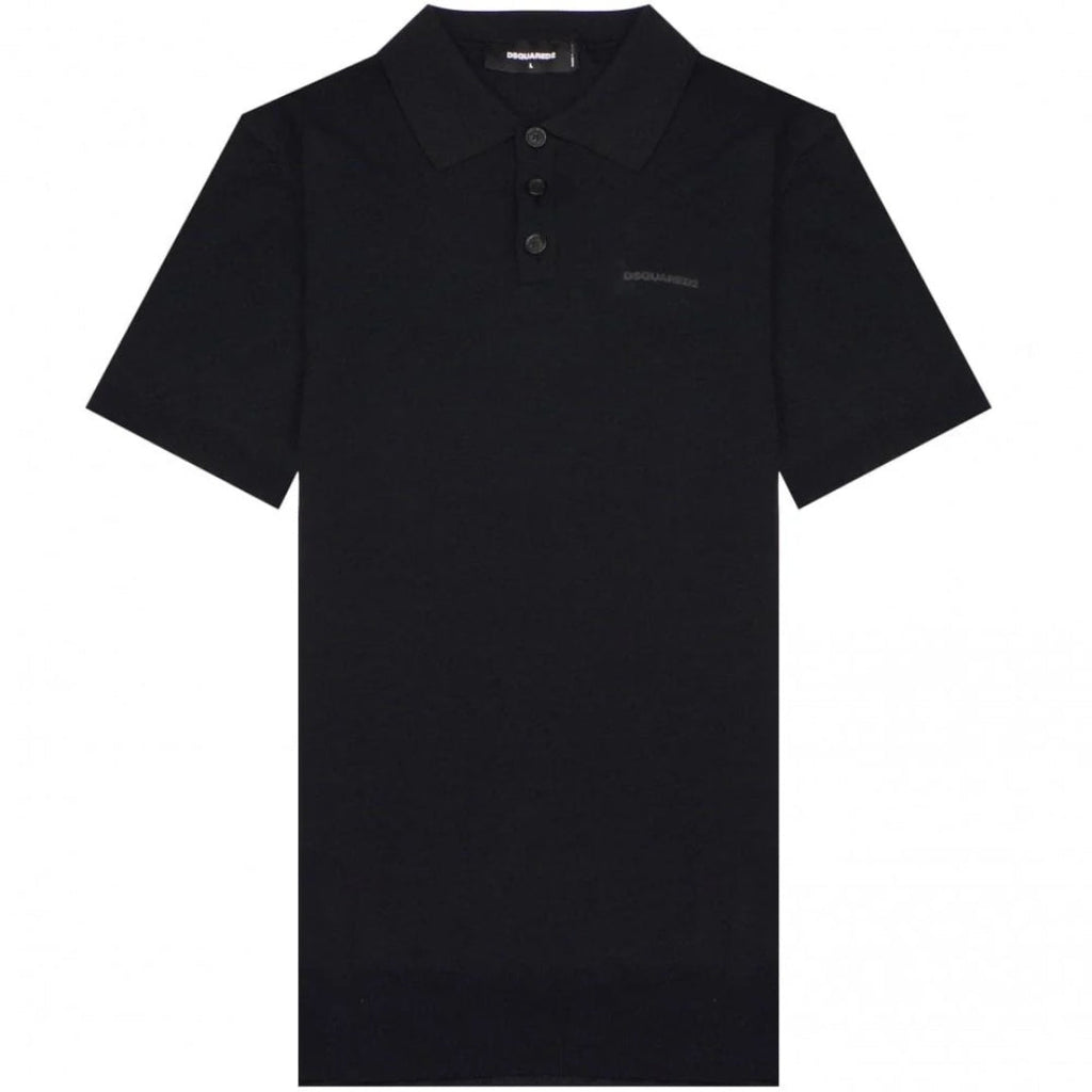 DSQUARED2 S71GL0029 S23652 900 BLACK POLO Mens M