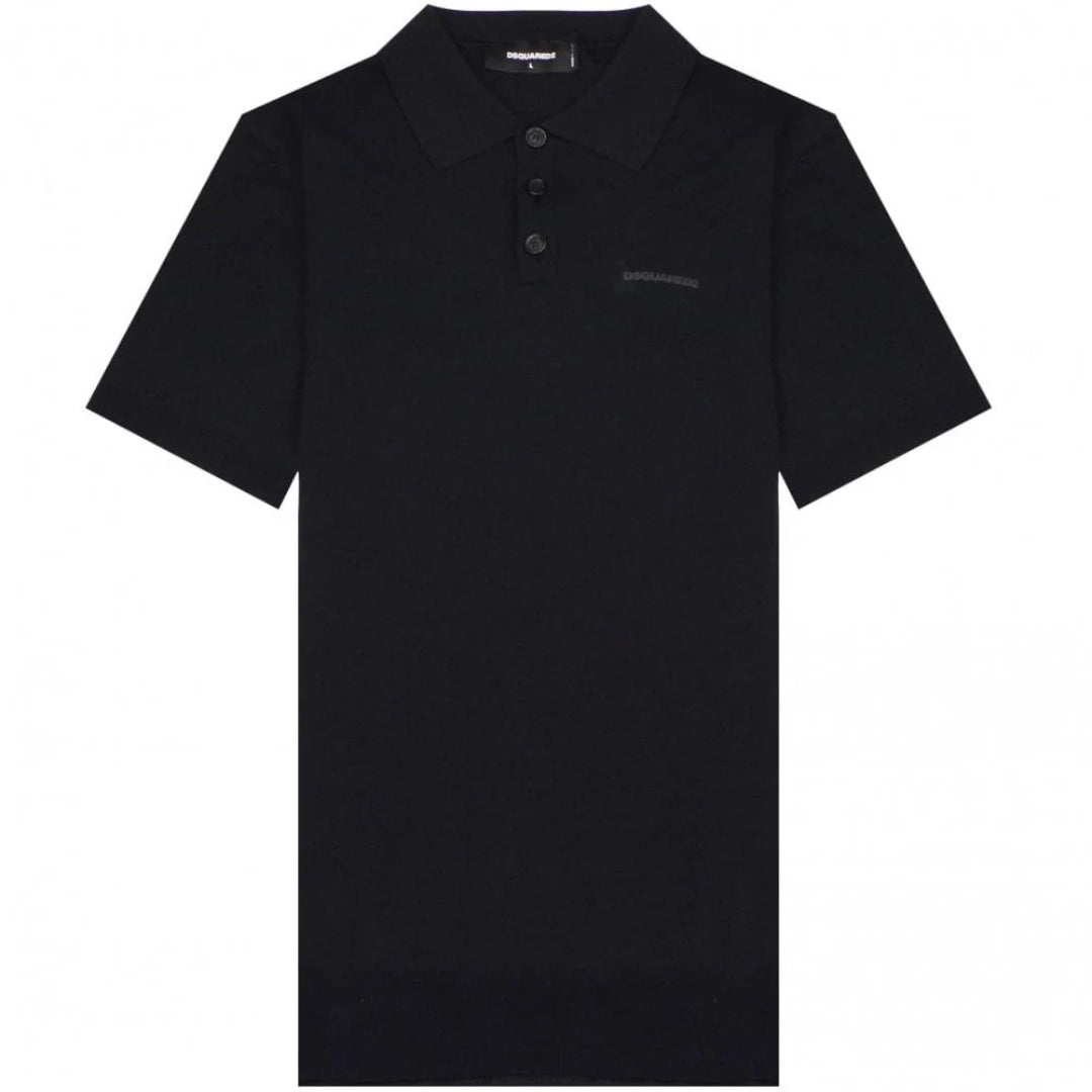 DSQUARED2 S71GL0029 S23652 900 BLACK POLO Mens M