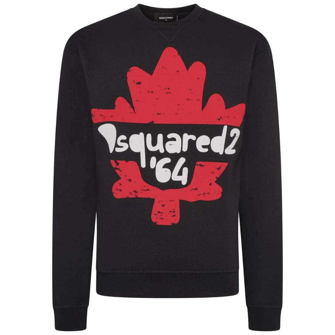 DSQUARED2 S71GU0495 S25042 900 BLACK SWEATER Mens S