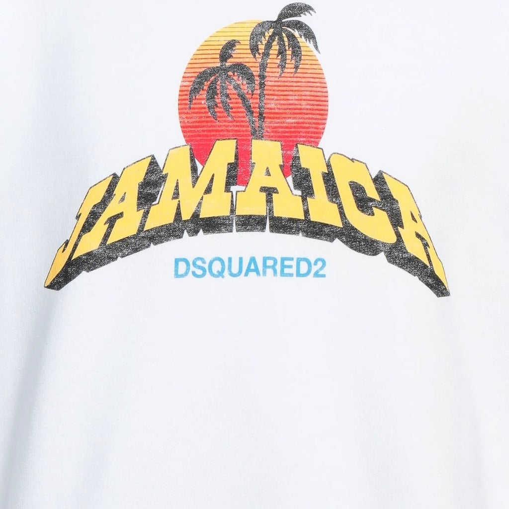 Dsquared2 Jamaica Design White Sweatshirt S