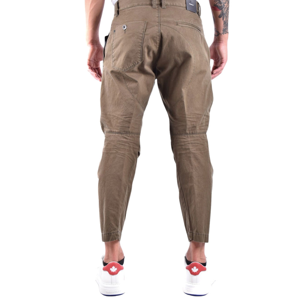 DSQUARED2 S71KB0491 S41794 SKIPPER FIT 728 MILITARY GREEN CHINO PANTS Mens 48