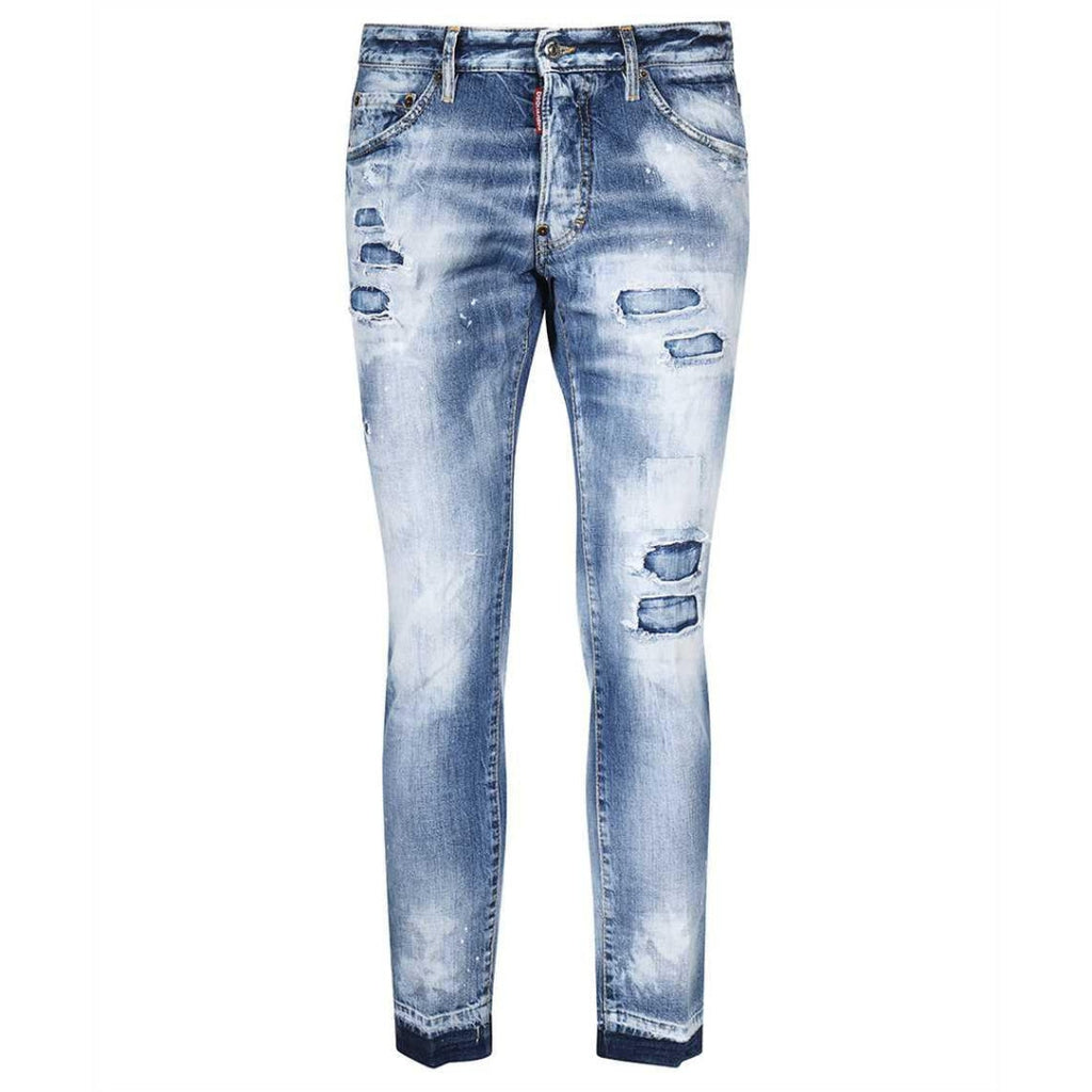 Dsquared2 Cool Guy Cropped Blue Denim Pants W30