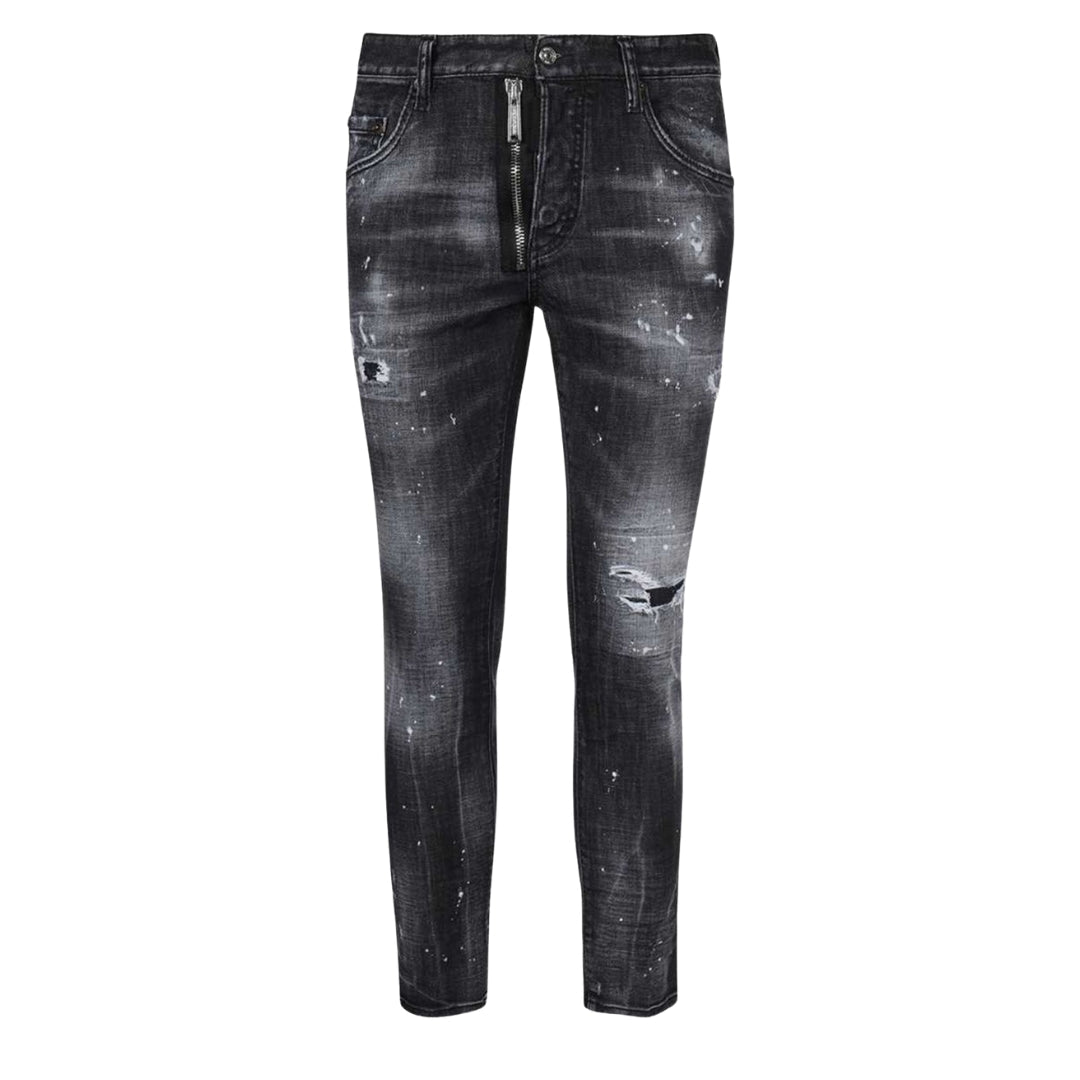 Dsquared2 Skater Jean Black Faded Denim Pants W38