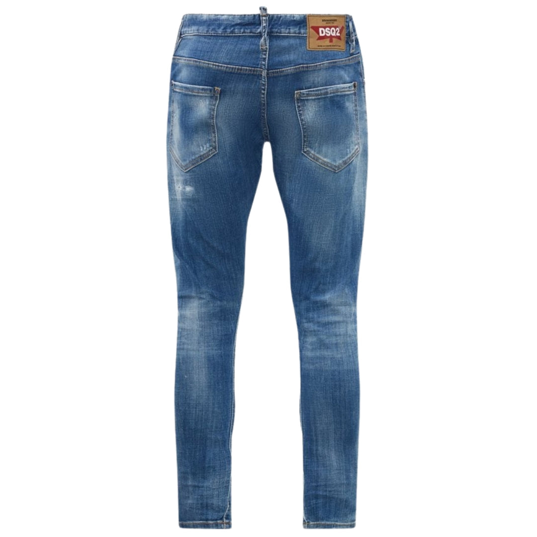 Dsquared2 Sexy Twist Jean Blue Reinforced Ripped Jeans W34 / 32L