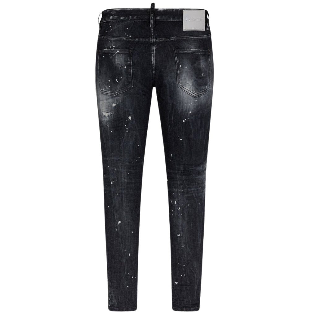 Dsquared2 Skater Jean Paint Splatter Faded Black Wash Jeans S71Lb1373 S30503 900
