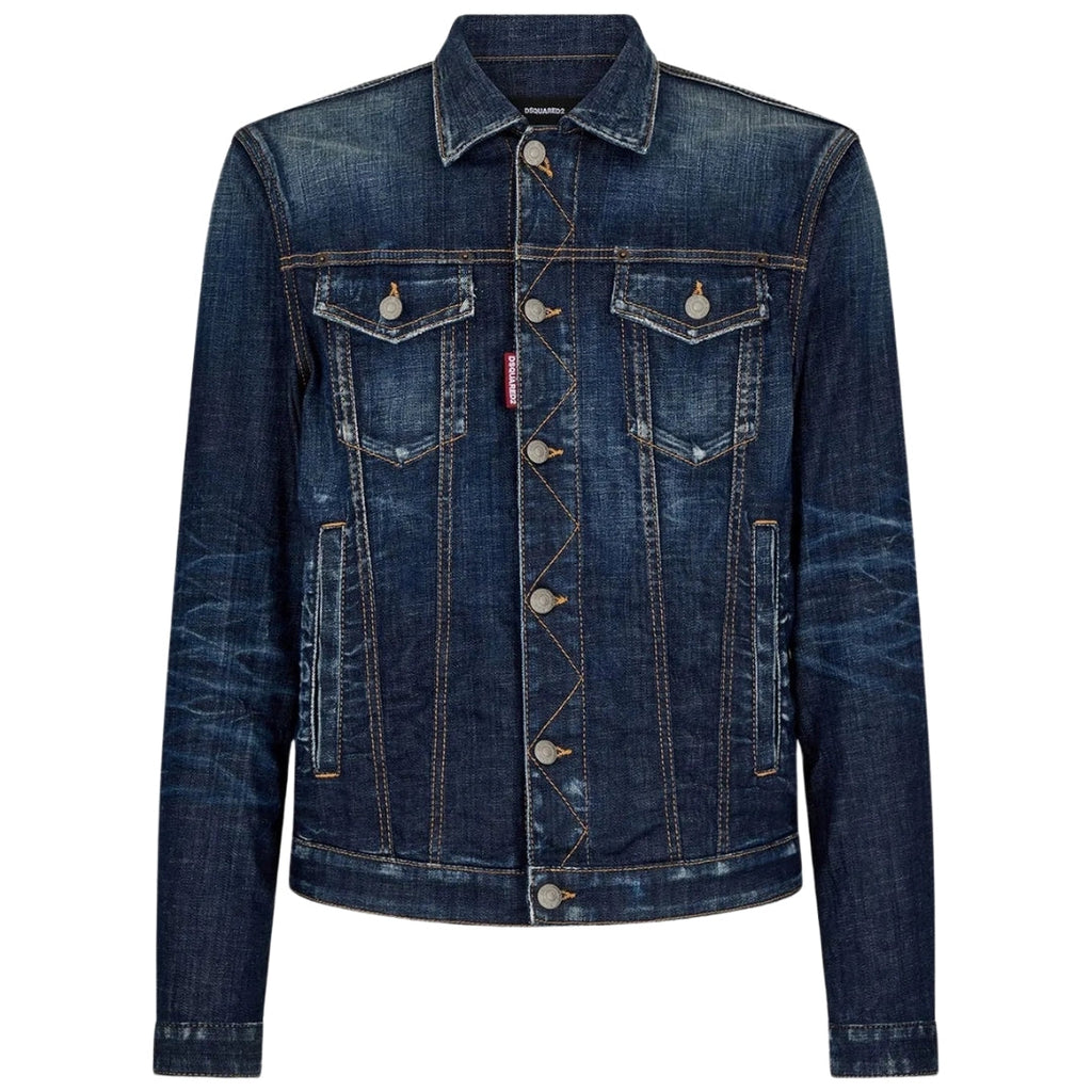 Dsquared2 Dark Navy Blue Denim Jacket M
