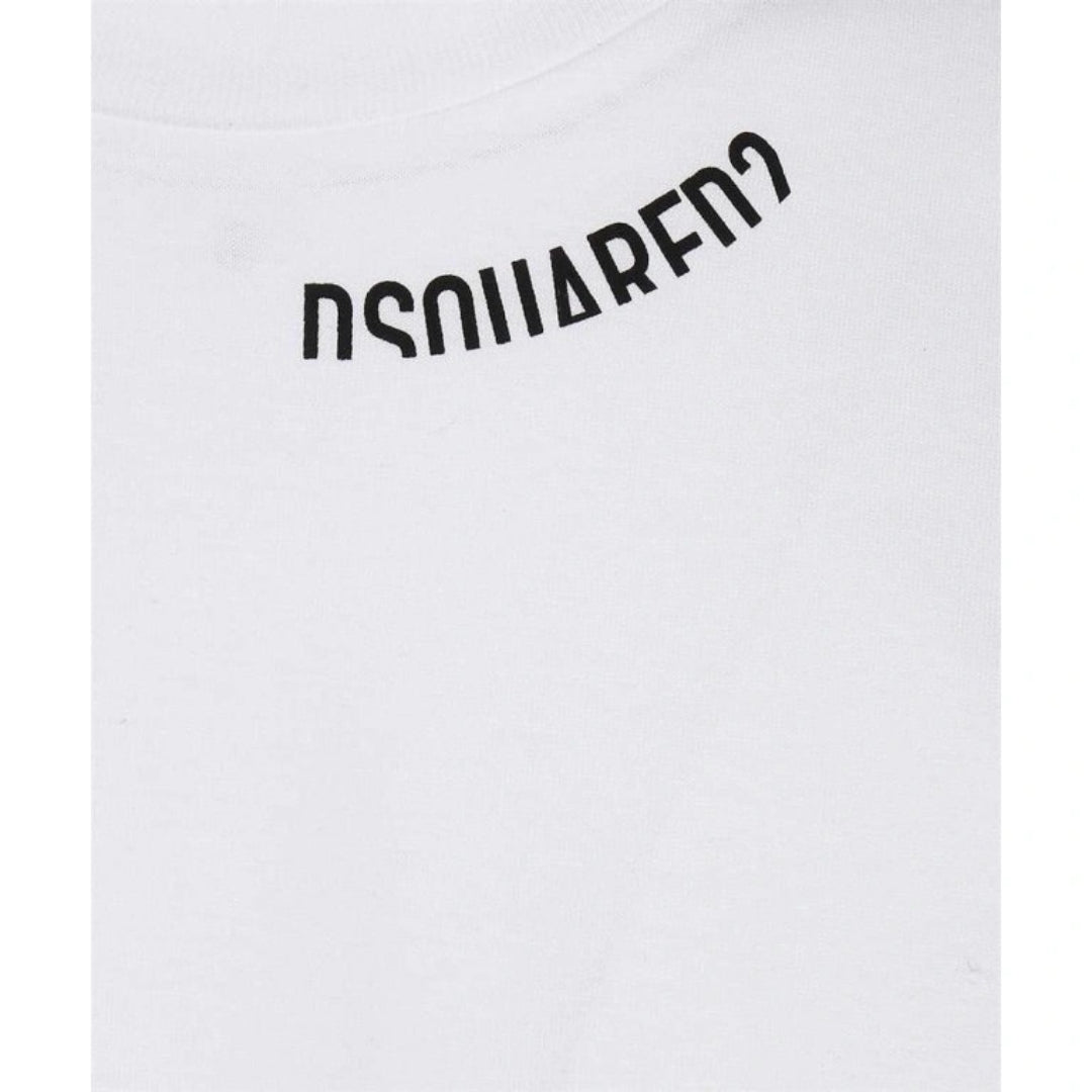 Dsquared2 Cool Fit Logo Around Collar White T-Shirt XXL