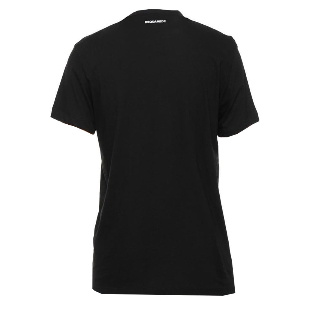 Dsquared2 Cigarette Fit Bubble DSQ2 Logo Black T-Shirt XS