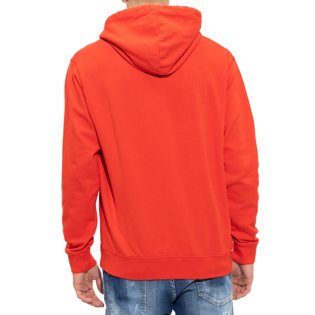Dsquared2 Bold Logo Scarlet Red Hoodie M