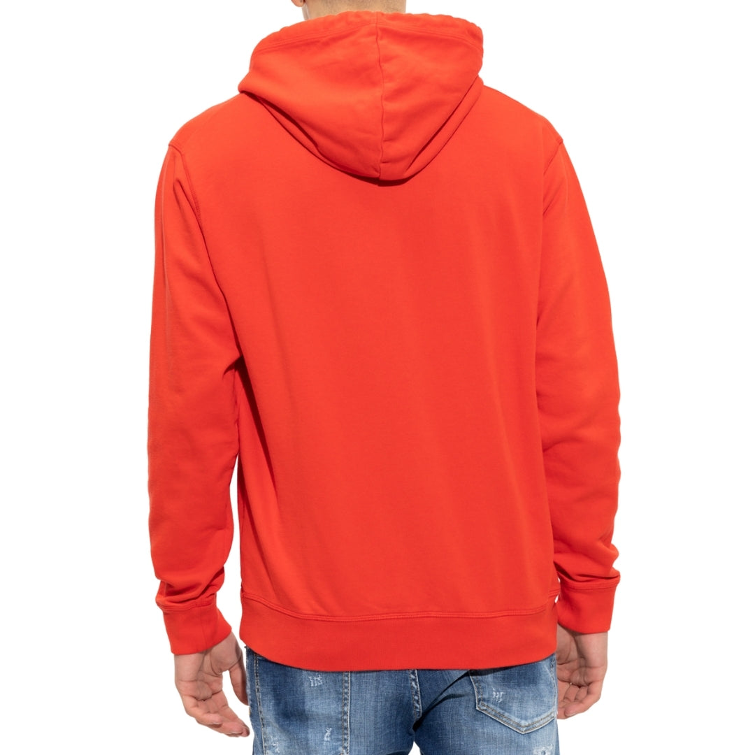 Dsquared2 Bold Logo Scarlet Red Hoodie M