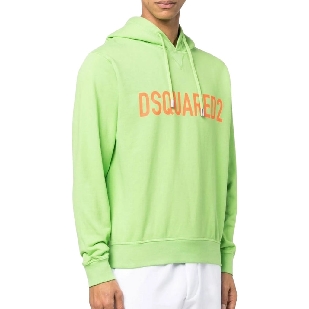 Dsquared2 Bold Logo Acid Green Hoodie M