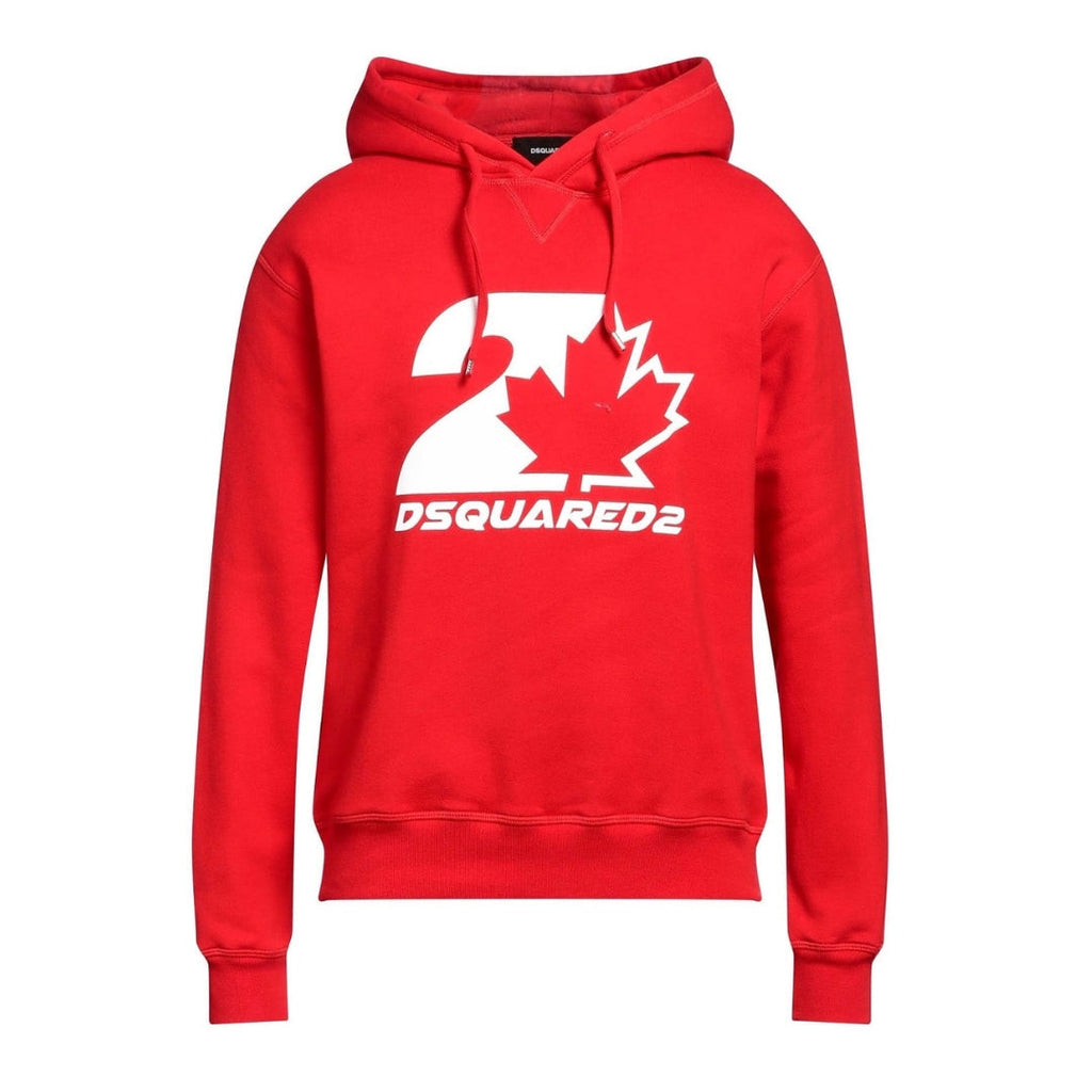 Dsquared2 S74Gu0728 312 Cool Fit Maple Leaf Hoodie 312 Red Hoodie