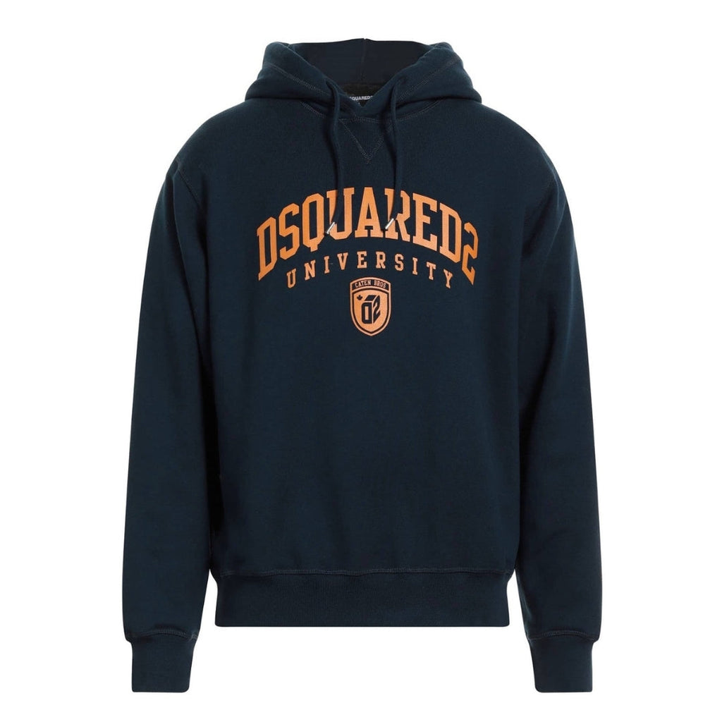 Dsquared2 Cool Fit Varsity Design Dark Navy Blue Hoodie S74GU0744 478