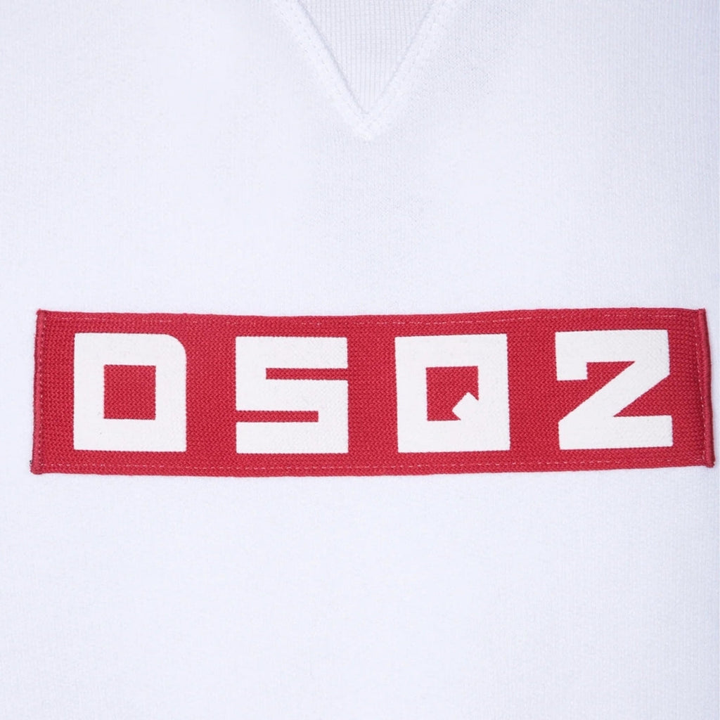 Dsquared2 Small Block Logo White Sweatshirt M