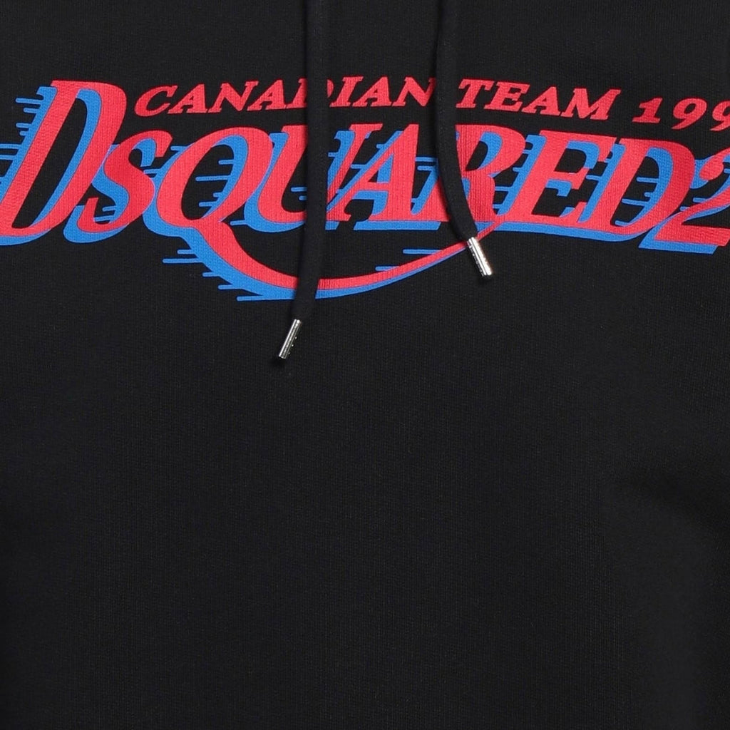 Dsquared2 Cool Fit Canadian Team Logo Black Hoodie S