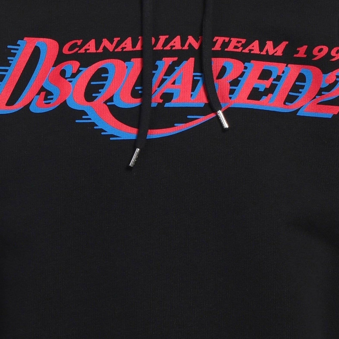 Dsquared2 Cool Fit Canadian Team Logo Black Hoodie S