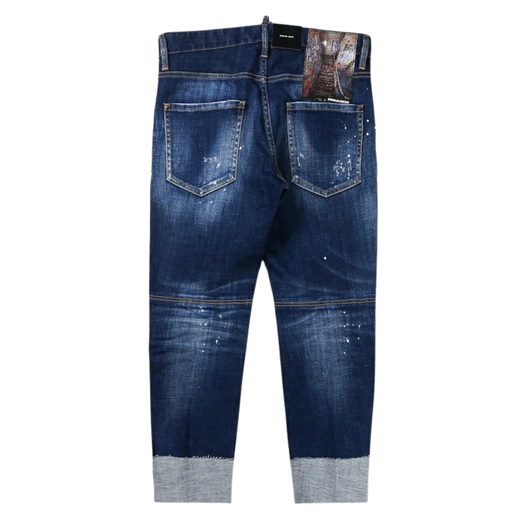 DSQUARED2 S74LB1047 S30342 SAILOR JEAN 470 NAVY BLUE JEANS Mens 46