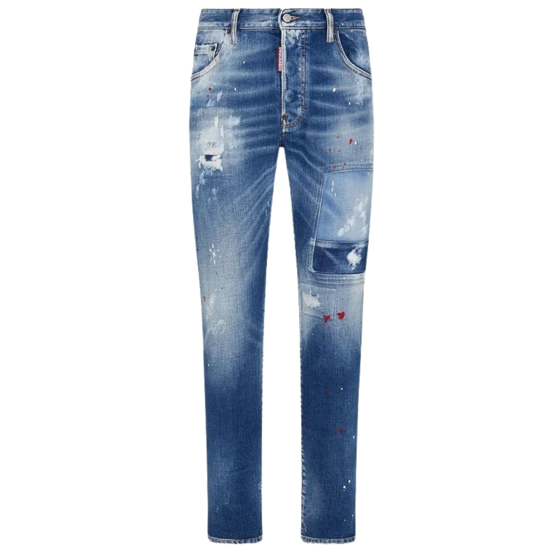 Dsquared2 Skater Jean Blue Wash Jeans S74Lb1456 S30663 470 - Style Centre Wholesale