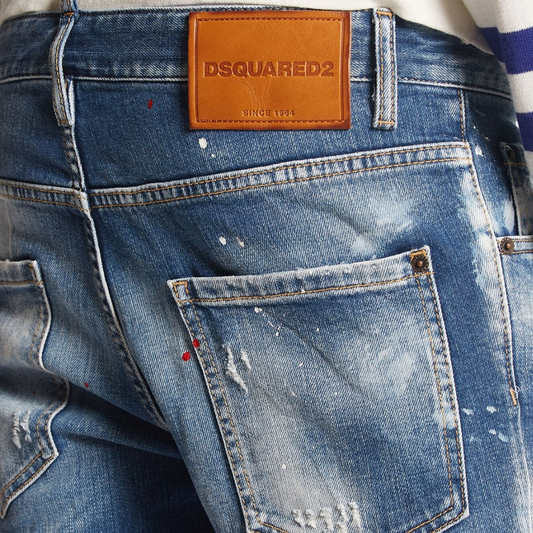 Dsquared2 Skater Jean Blue Wash Jeans S74Lb1456 S30663 470 - Style Centre Wholesale