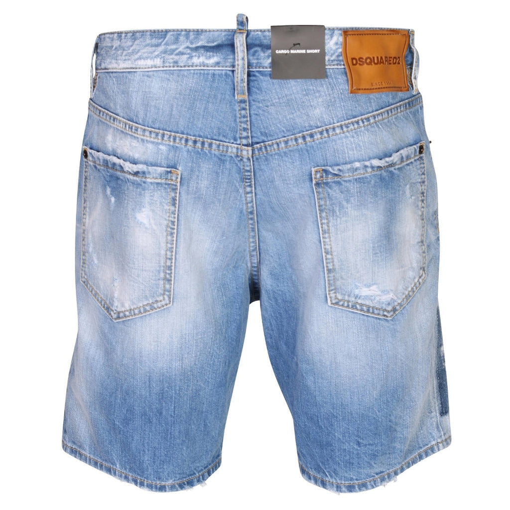 Dsquared2 Marine Shorts Light Blue Denim Shorts W34