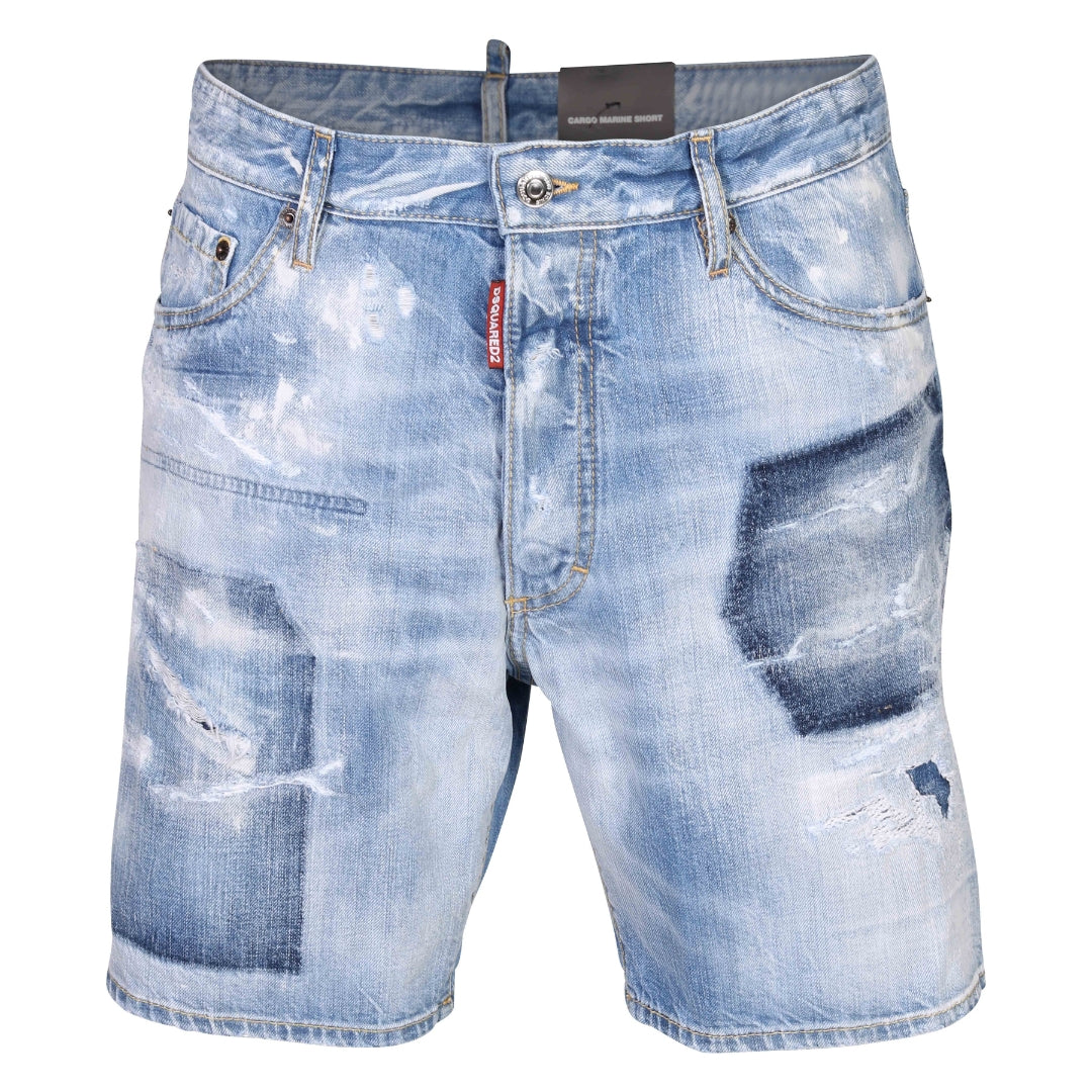 Dsquared2 Marine Shorts Light Blue Denim Shorts W34