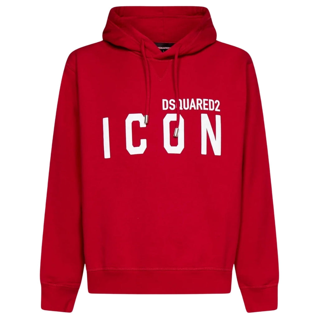 Dsquared2 Cool Fit Large Icon Logo Red Hoodie XS