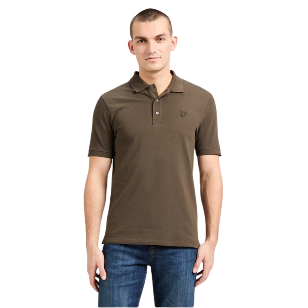 Lyle & Scott Tonal Eagle Form Green Polo Shirt M