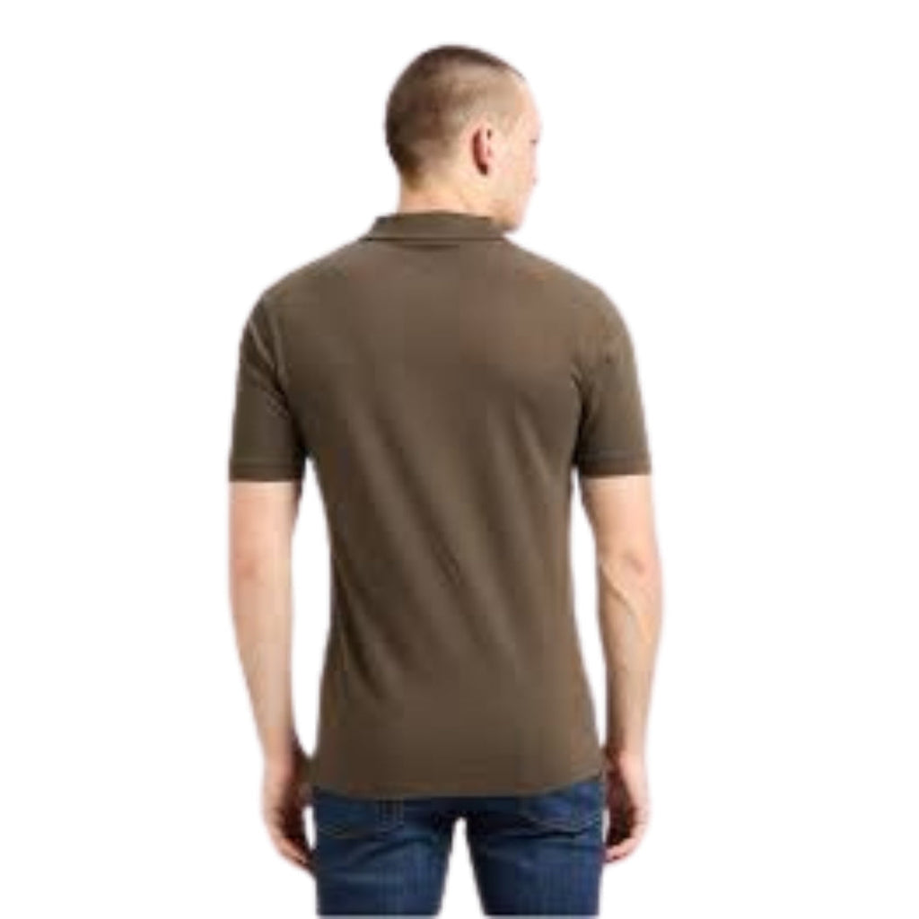 Lyle & Scott Tonal Eagle Form Green Polo Shirt M