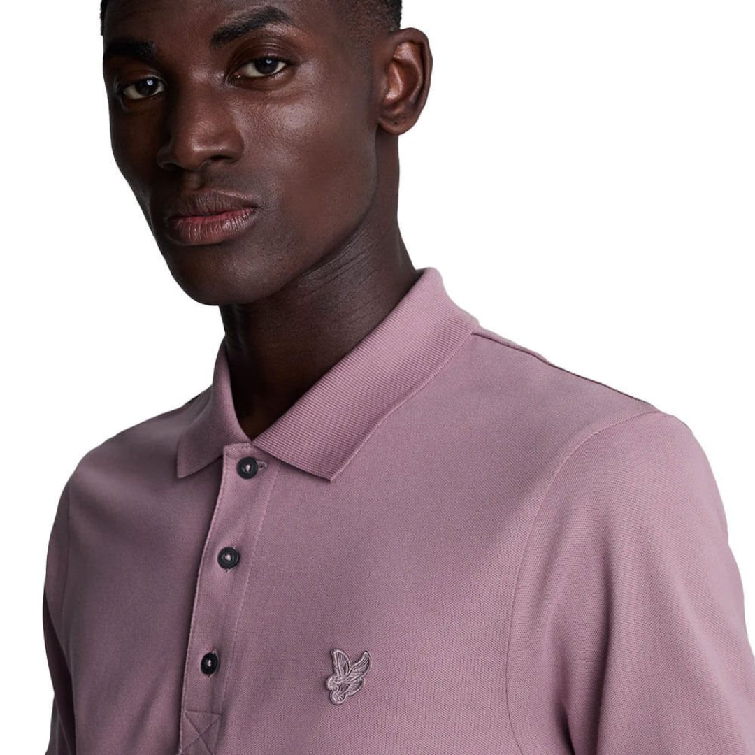 Lyle & Scott Tonal Eagle Mountain Thistle Polo Shirt S