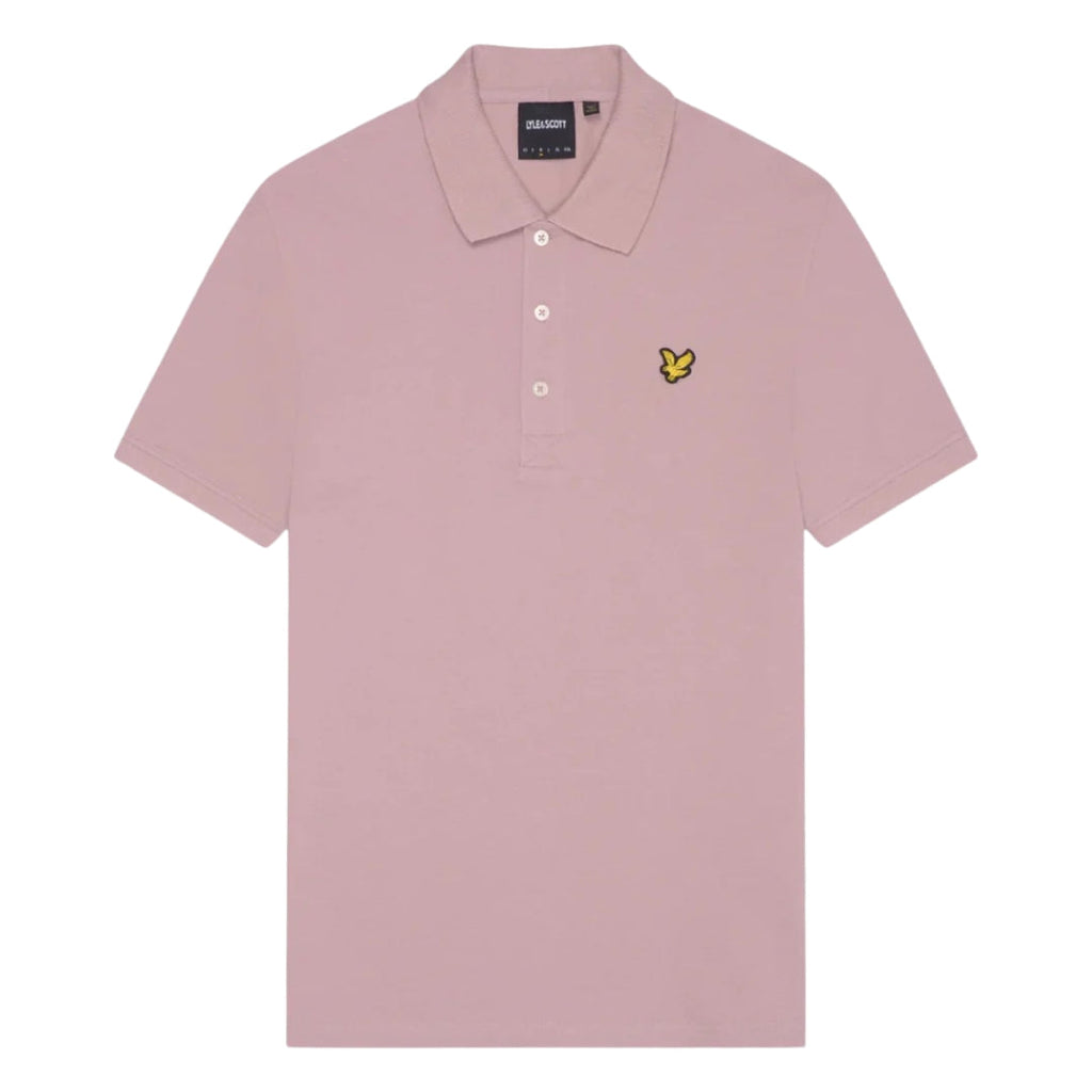 Lyle & Scott Field Thistle Pink Plain Polo Shirt SP400VOG Field Thistle X408