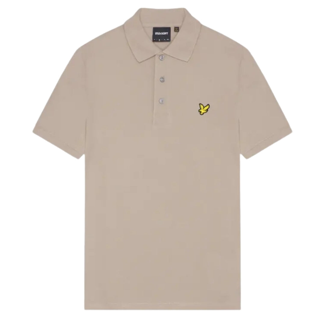 Lyle & Scott Branded Chestogo Heritage Beige Polo Shirt SP400VOG X302