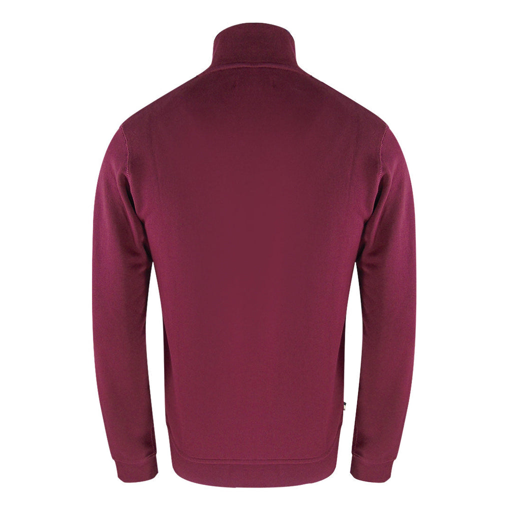 Aquascutum Active Zip Up Burgundy Sweatshirt SW004 26