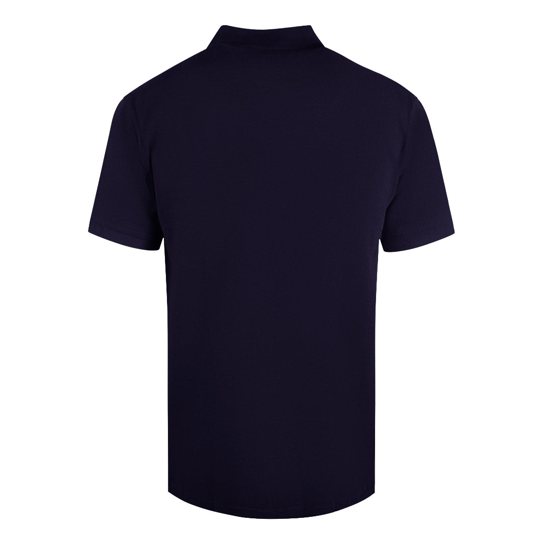 Cavalli Class Circle Logo Navy Blue Polo Shirt