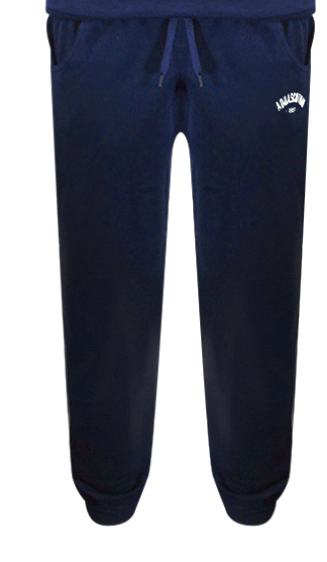 Aquascutum Aa_Ow04_St002 Oldchool Crewneck Navy St002 11 Navy Blue Creckneck And Track Pants Set Male